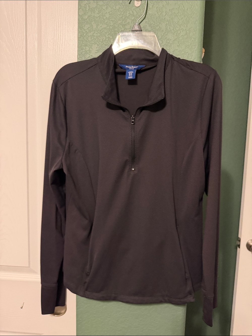 Tommy Bahama Black Quarter-Zip Performance Jacket